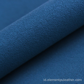 0.6mm Nonwoven microfiber sintetis kulit PU suede